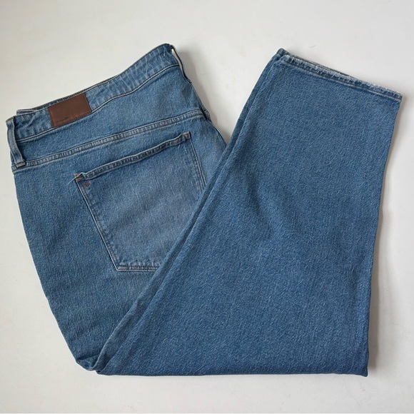 Madewell The Plus High-Rise Slim Boyjean Blue Denim Jeans in Neal Wash Size 26W - Picture 16 of 16